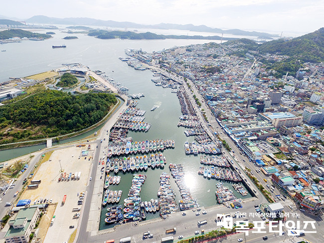 목포내항 전경.